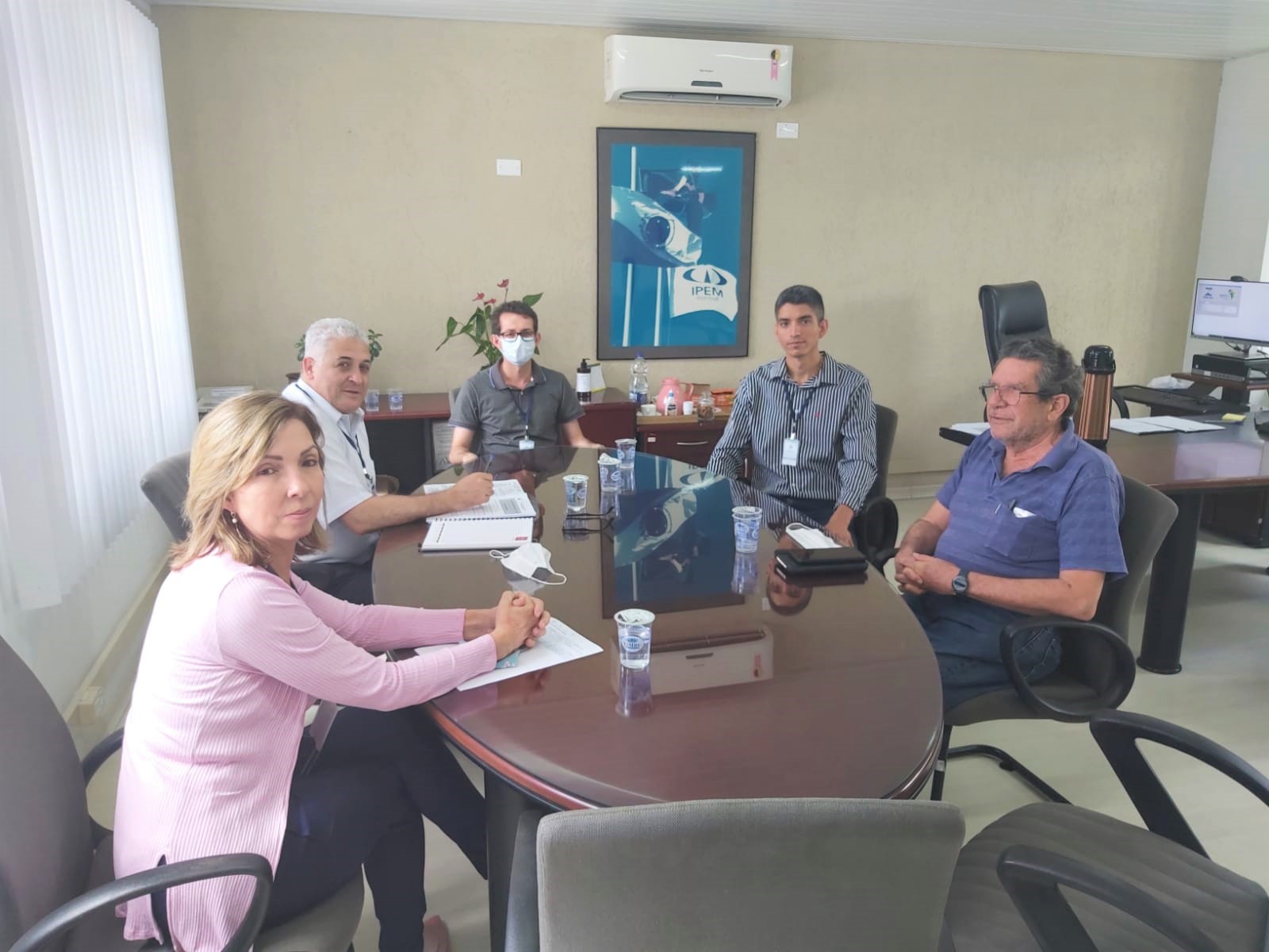 Inspetores do TC visitam IPEM-PR e falam da implantação do controle de jornada