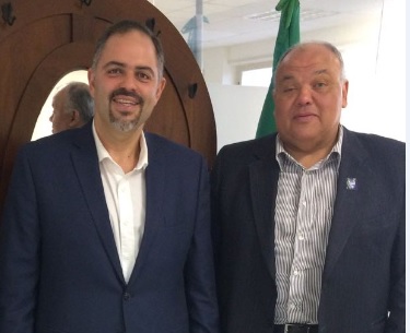 Presidente Oliveira Filho visita o Secretário da Justiça, Trabalho e Direitos Humanos Artagão Júnior