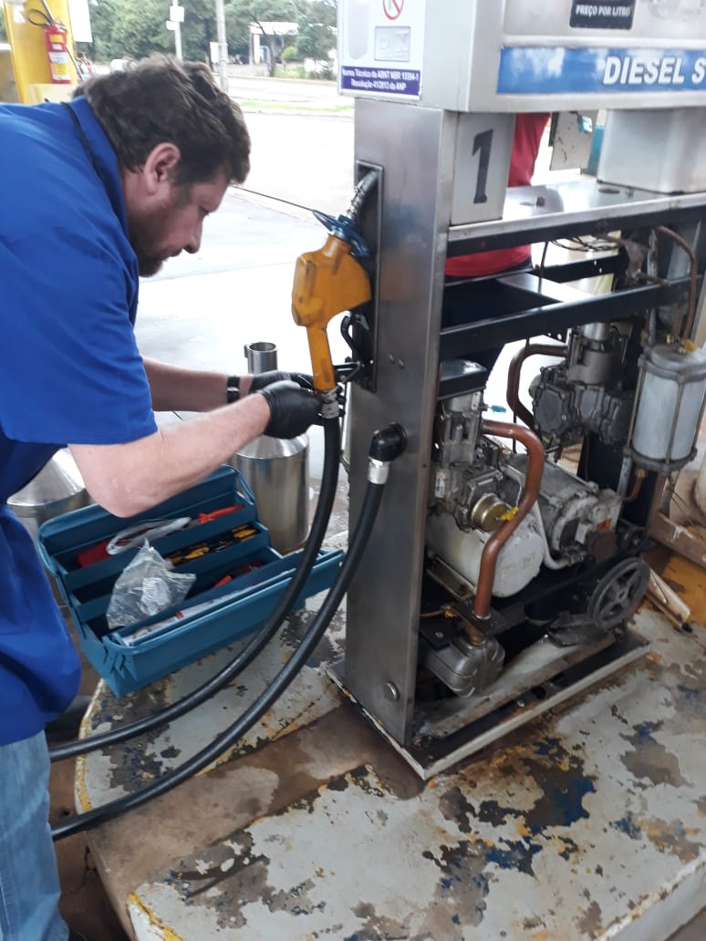 Fiscalização de bombas de combustível na Região de Guarapuava
