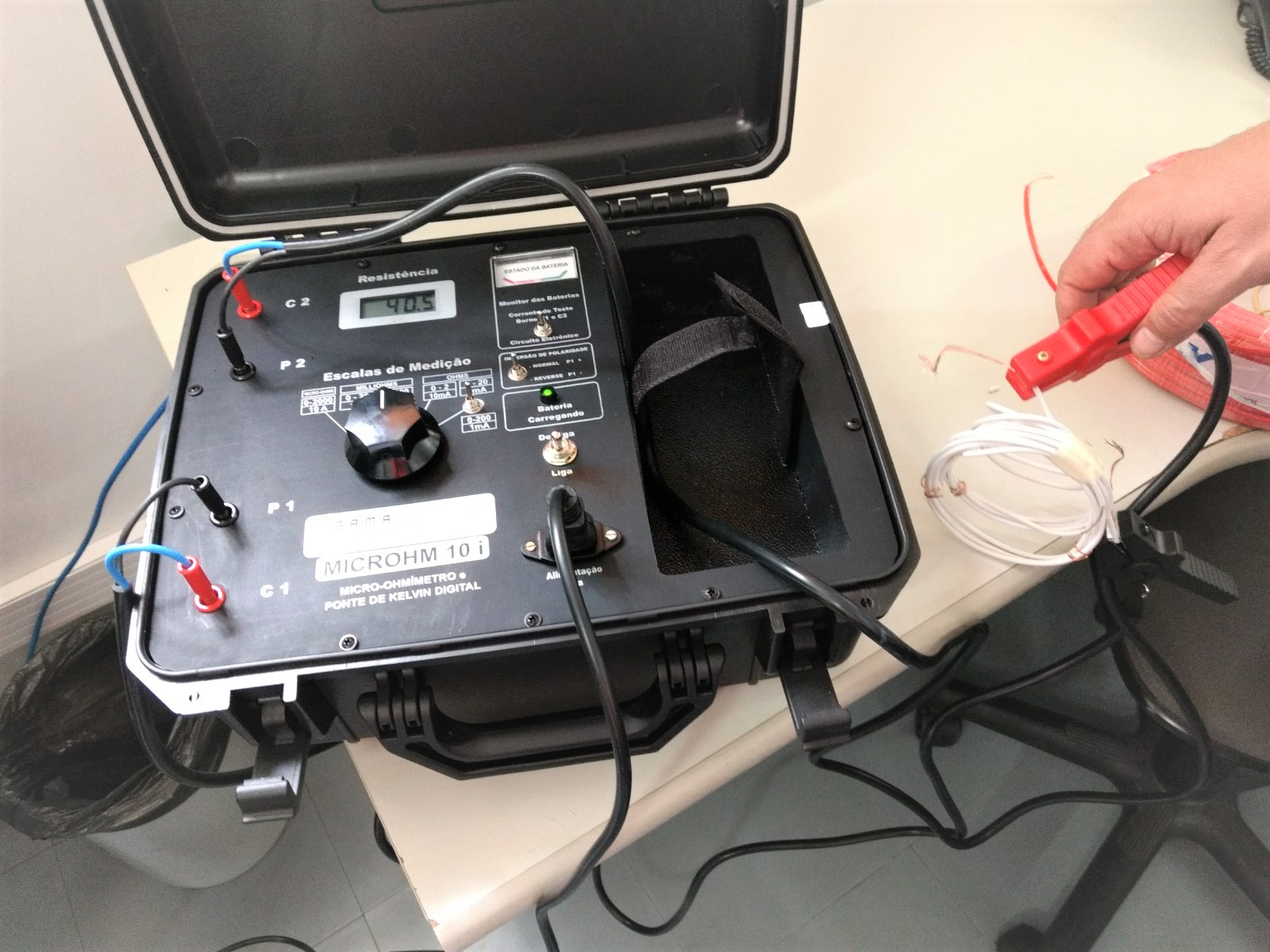 Sindicel doa aparelho para fiscalização de fios e cabos elétricos