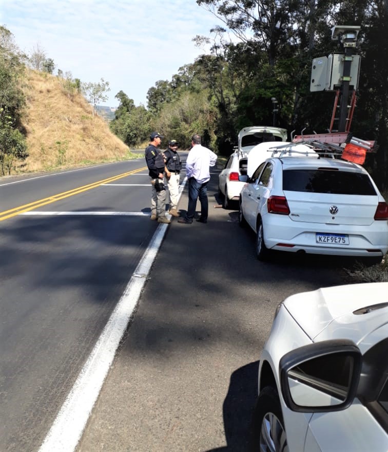 Verificação inicial de medidores de velocidade na BR-153