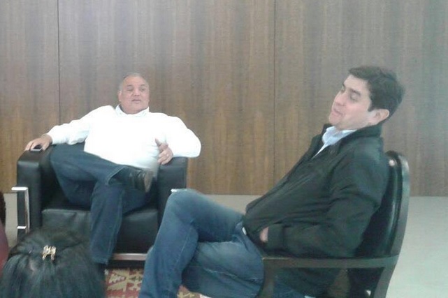 Oliveira Filho e prefeito de Guarapuava Cesar Silvestri Filho