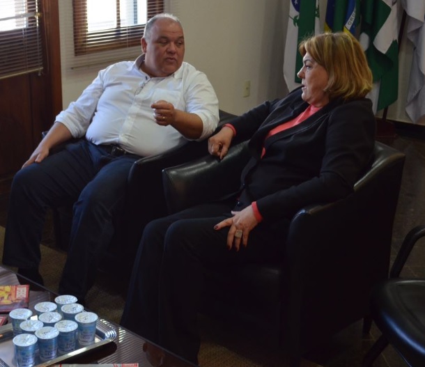 Oliveira Filho e a prefeita de Foz, Ivone Barafaldi
