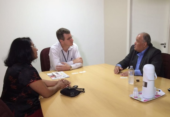 Oliveira Filho com diretor-administrativo da Acit
