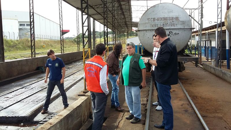 Fiscalização de tanques ferroviários em Araucária