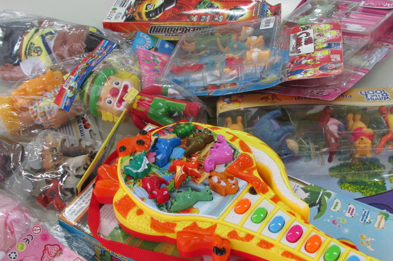 Brinquedos apreendidos