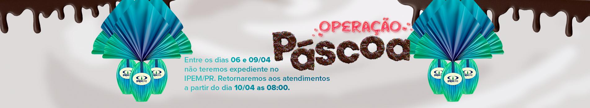 Banner com aviso de recesso
