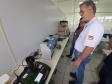 Treinamento da equipe do Imetro-SC no Laboratório de Verificadores de Umidade de Grãos
