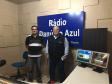 Radialista Castor Wilson, da Rádio Danúbio Azul, e o presidente do Ipem-PR Oliveira Filho