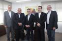Presidente do Ipem com presidente da Faciap, Sebrae, Fecomércio e Flávio Rocha
