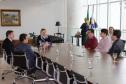 Presidente Emerson Rosetti com a governadora Cida Borghetti durante assinatura de protocolo com empresa de e-commerce