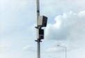 Verificação do radar fixo localizado na Linha Verde esquina com Rua Anne Frank, em Curitiba