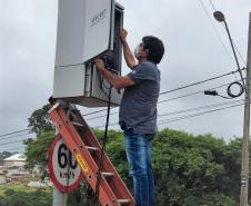 Regional de Maringá verifica radares instalados na cidade com ajuda da SEMOB