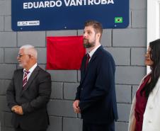 Fotos da inauguração do novo posto de verificação de veículos-tanque em Araucária