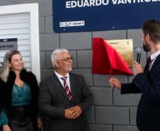 Fotos da inauguração do novo posto de verificação de veículos-tanque em Araucária