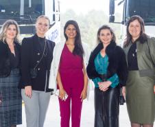 Fotos da inauguração do novo posto de verificação de veículos-tanque em Araucária