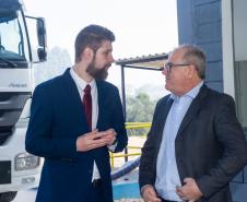 Fotos da inauguração do novo posto de verificação de veículos-tanque em Araucária