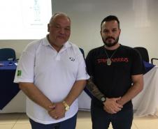 Presidente Oliveira Filho e o prefeito de Paranavaí Carlos Henrique Rossato Gomes, presidente da Amunpar