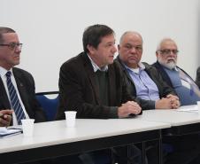 Inmetro e Ipems discutiram o comércio internacional de grãos nas três fronteiras, em Foz do Iguaçu - Paulo Gomes, Chico Brasileiro, Oliveira, Azevedo