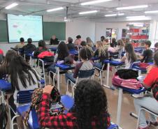 Palestra dos gerentes do IPEM-PR para alunos do IFPR - Campus de Colombo