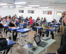 Palestra dos gerentes do IPEM-PR para alunos do IFPR - Campus de Colombo