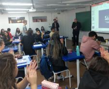 Palestra dos gerentes do IPEM-PR para alunos do IFPR - Campus de Colombo