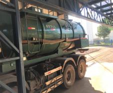 Sistema de verificação de caminhões e vagões tanques 
da Regional de Cascavel passa por limpeza e manutenção 
