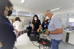 Treinamento para utilização do micro-ohmímetro em fiscalizações de fios e cabos elétricos