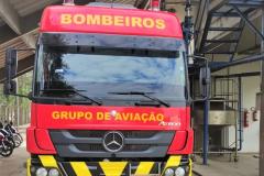 Regional de Maringá verifica tanque do caminhão do Corpo de Bombeiros do Mato Grosso