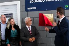 Fotos da inauguração do novo posto de verificação de veículos-tanque em Araucária