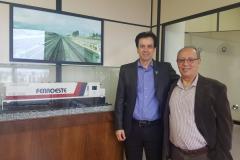 Presidente Emerson Rosetti e o presidente da Ferroeste