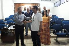 Superintendente do Inmetro em Goiás Luiz André Abrão, com Juarez Ghelfi e servidores de Goiás.