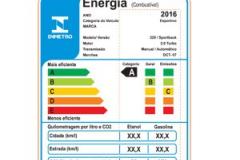 Selo mostra eficiência energética de carros