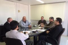 Reunião com o presidente do IPEM-PR Oliveira Filho e o representante do Inmetro do Rio Grande do Sul