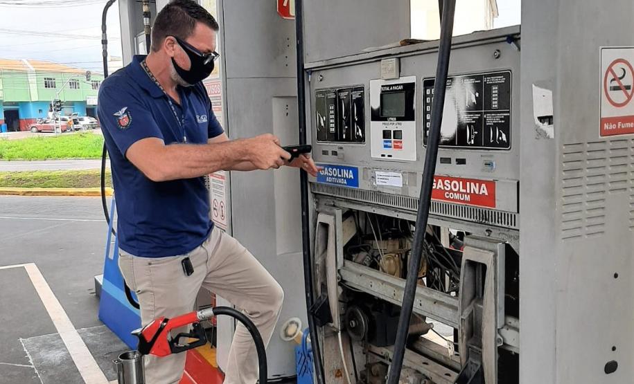 Fiscalização nacional de bombas de combustível
