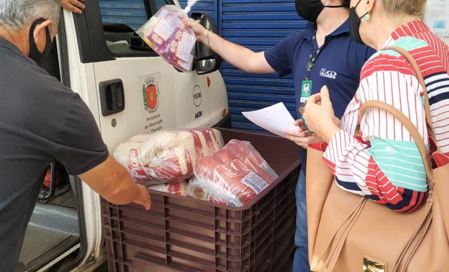 Doção da Regional do IPEM-PR em Maringá de produtos pré-medidos ao Provopar de Maringá