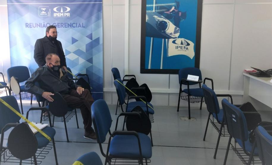 Presidente do Inmetro visita IPEM do Paraná, com três diretores