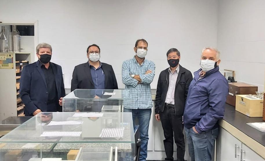 Visita do presidente do IPEM-RO ao IPEM do Paraná