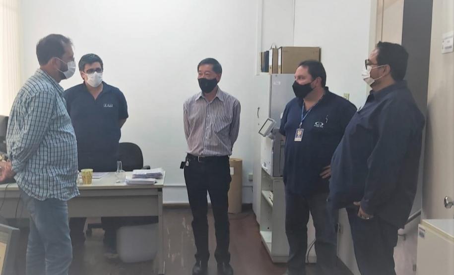 Visita do presidente do IPEM-RO ao IPEM do Paraná