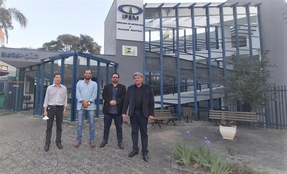 Visita do presidente do IPEM-RO ao IPEM do Paraná