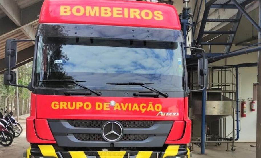 Regional de Maringá verifica tanque do caminhão do Corpo de Bombeiros do Mato Grosso