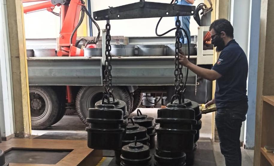 LAMAR calibra pesos padrão do IPEM do Espírito Santo