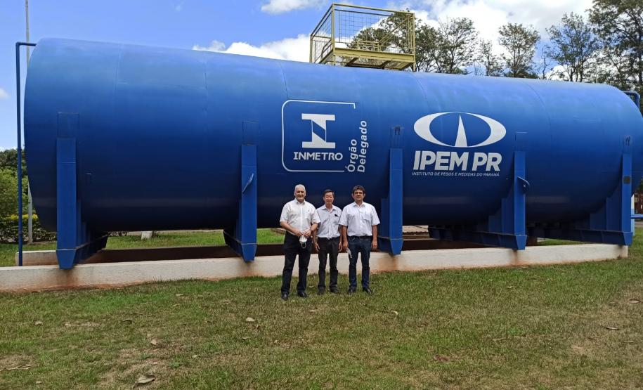 Ivo Lima, Shiniti Honda e Michel Ravazi na Cisterna aérea da Regional de Maringá