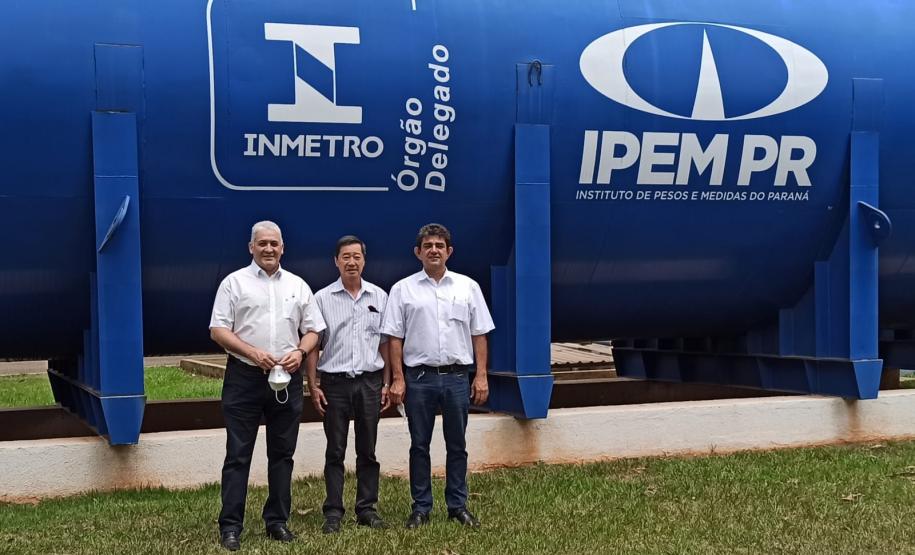 Ivo Lima, Shiniti Honda e Michel Ravazi na Cisterna aérea da Regional de Maringá