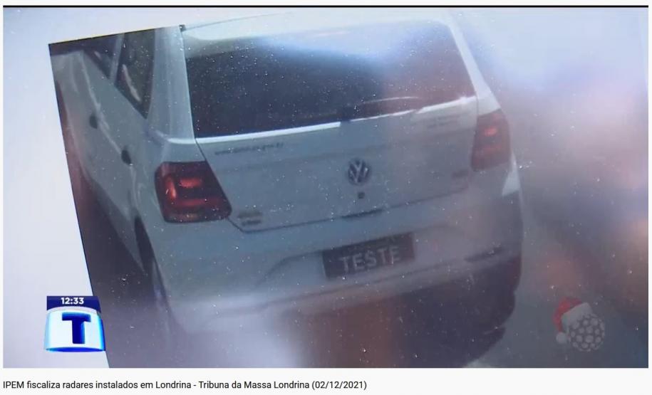 Veículos de comunicação de Londrina registram trabalho do IPEM-PR, durante vrificação de medidores de velocidade que sofreram problemas técnicos e vandalismo