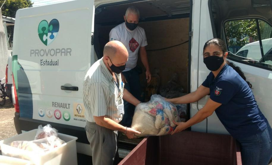 IPEM-PR doa alimentos e produtos de higiene pessoal e limpeza ao Provopar