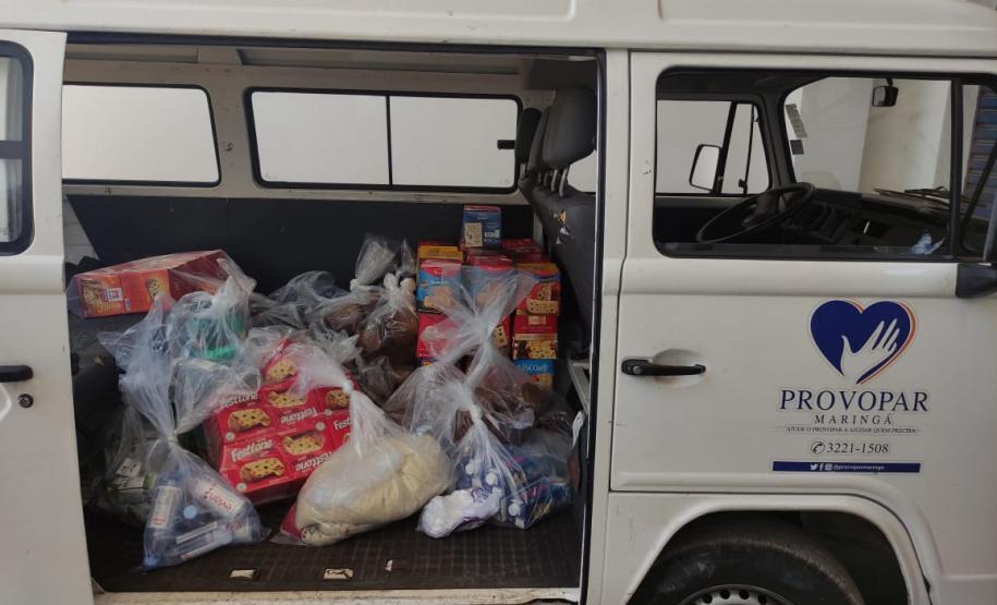 Provopar de Maringá recebeu doação de produtos da Regional de Maringá