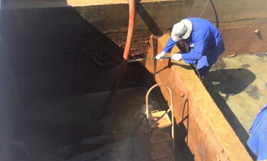 Limpeza do Sistema de Verificação de Caminhão Tanque da RECAS