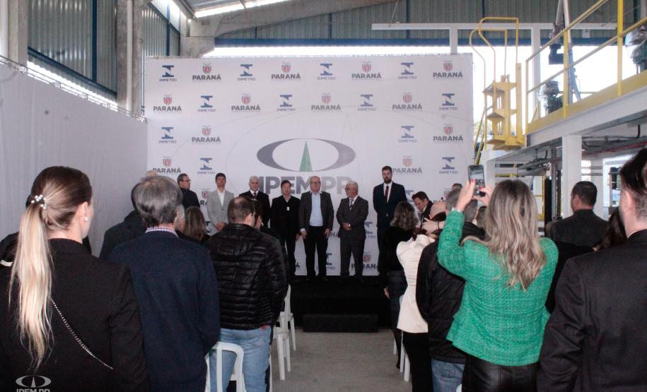 Fotos da inauguração do novo posto de verificação de veículos-tanque em Araucária