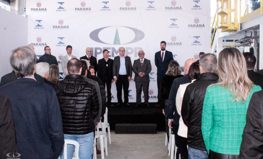 Fotos da inauguração do novo posto de verificação de veículos-tanque em Araucária